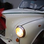 Noël chez TaxiFun: Le "Taxi Blanc" comme voiture du Père Noël