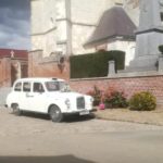 mariage taxi anglais blanc location voiture de mariage avec chauffeur blackcab Cambrai Hauts-de6France