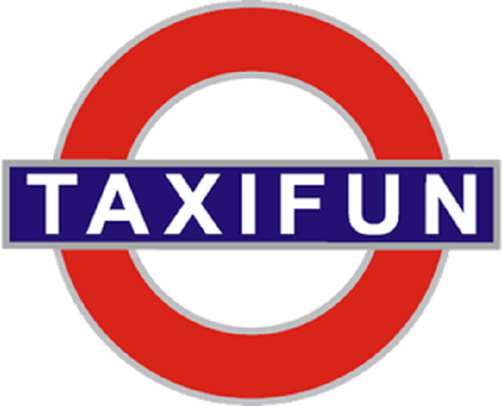 Logo de TaxiFun Location Taxi Anglais et Taxi New Yorkais pour tout événement mariage tournage publicité communication marketing exposition commerciale location statique location avec chauffeur event EVJG EVJF professionnels particuliers Black Cab Yellow Cab wedding Vente taxis anglais Entretien taxis anglais Pièces détachées taxi anglais