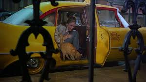 Yellow Cab taxi New Yorkais jaune Audrey Hepburn Breakfast at Tiffany's Diamants sur Canapé cinéma cinema tournage