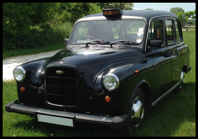 taxi anglais noir cosy